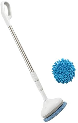 Klaisy Dispositivo Pulizia Vetro Elettrico con Detergente per Finestre Telescopiche A Lunghezza Regolabile per Balconi