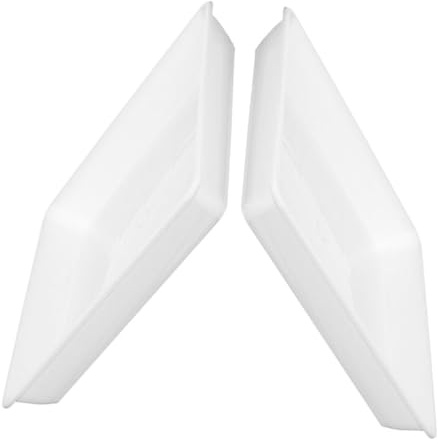 Toyvian 2pièces Soucoupes Carrées Plastique pour Pots De Fleurs avec Bac De Récupération Eau Lot pour Plantes Intérieur Et Extérieur