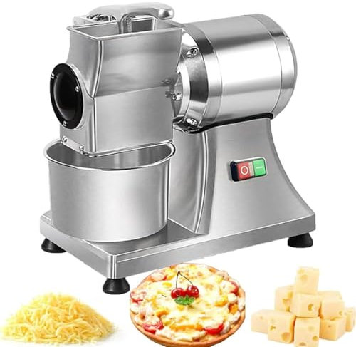 Rallador De Queso Eléctrico,Rebanador Queso Comercial Acero Inoxidable 550W,Molinillo Rotatorio Eléctrico De Mantequilla De 40 Kg/H,Para Rallar Queso,Cacahuetes,Parmesano Y Pan Rallado