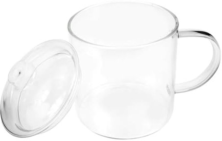 FYYYSLKX Tasse en Verre Rétro De Grande Capacité avec Couvercle for Boissons Froides Et Eau, Verres Vintage for Décoration De Restaurant À Domicile, Facile À Concevoir