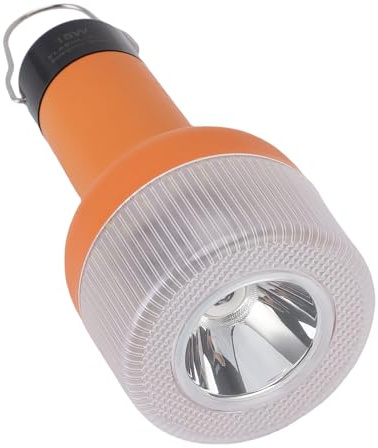 Aramox E27 E26 Bulbo della Torcia per Campeggio Portatile, Lampadina a LED di Emergenza Ricaricabile da 15 W Batteria da 1800 MAh per Campeggio di Alimentazione per la Casa