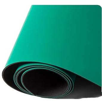 Workbench Anti Static Mat, Anti Static Workbench Mat Heat-Resistant for Electronics, Soldering Green Multiple Sizes 0.08 Inches(100x400cm/39.4x157.6)