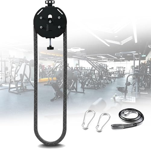 NYANS Entrenador De Cuerda Sin Fin Portátil para Gimnasio En Casa, Resistencia Ajustable para Ejercicios De Coordinación y Fuerza De Cuerpo Completo Black