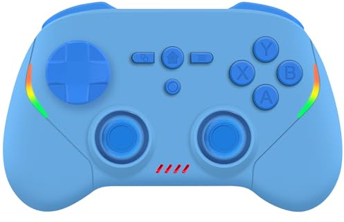 Joso Mobile Gaming Controller, Wireless Game Controller for iPad/Tablet/iPhone/Android/Switch/Switch 2/Lite/OLED/PC, Handheld Gamepad with Hall Effect Joysticks/Triggers/6-Axis Gyro - Blue