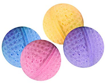 Karlie Moosgummibälle ø: 4 cm farblich sortiert 4 Golfbälle