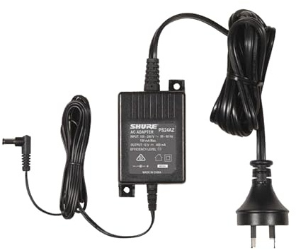 Shure PS24E Ersatznetzteil für BLX4, BLX88, BLX4R, FP33, GLXD6, P2T, PG4, PGX4, PGXD4, SLX4, SLX4L und UABiasT (Ersetzt PS23E)
