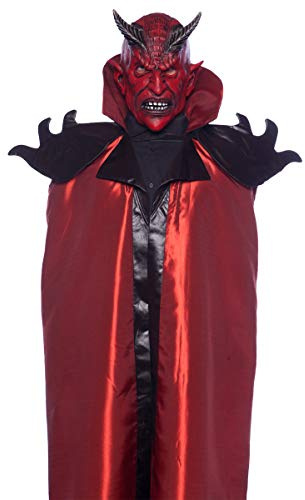 Folat 23825 Horror Latex Maske Grusel Teufel Halloween, Mehrfarbig