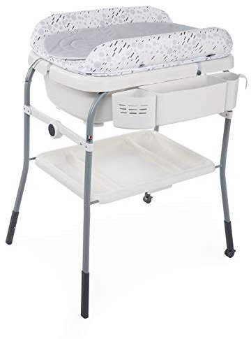 Chicco Cuddle & Bubble Bagnetto e Fasciatoio, Cool Grey