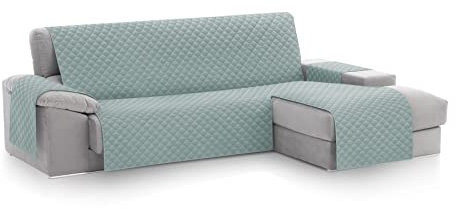 Textilhome Sofa Überzug MALU, Sofaüberwurf L Form Rechts, Sofaschutz Größe 240 cm, Couch Überzug Gepolstert, Sofaschoner SofaÜberwurf Schutzdecke, Universell, Haustierfreundlich, Aquamarin