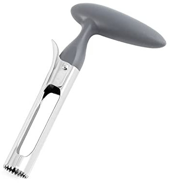 lamphle Apple Corer Pullers Newness Premium Apple Corer Serrated Apple or Pear Core Remover Tool for Home & Kitchen with Sharp Serrated Blade Kitchen Gadgets for Home Grey
