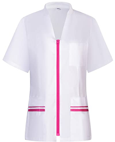 Misemiya - Nettoyage et entretien Femme - Vêtements de travail et uniformes Femme - Vêtements médicals 712 - Large, Rose 22