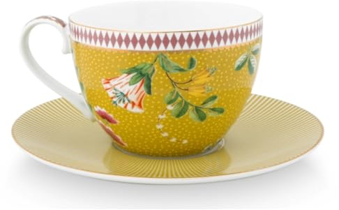 Pip Studio La Majorelle Tasse mit Untertasse gelb 0,28 l