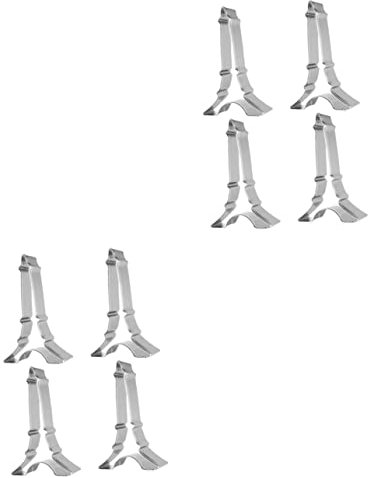 Cabilock 8 Stk Turm-fondant Kuchen Schablone Eiffelturm-cookie-schablone Fruchtgenüsse Fruchtgummis Keksform Aus Metall Fondant-formschneider Eiffelturm-schokolade Paris Plätzchen