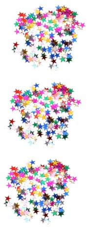 Abaodam 9paquets Confettis Étoiles Colorées Pour Anniversaire Et Mariage Décorations Festives à Saupoudrer