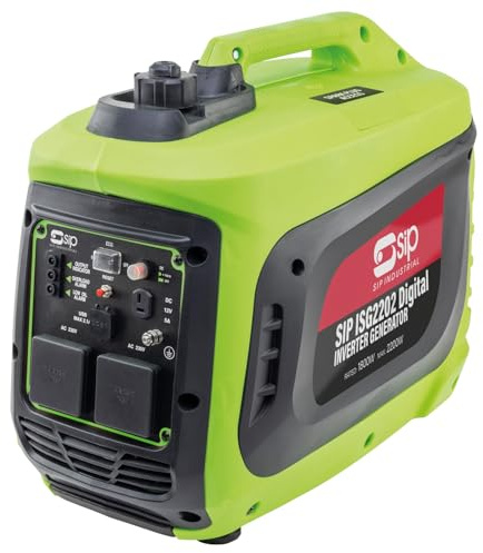 SIP MEDUSA ISG2202 Petrol Digital Inverter Generator 2kW Low Noise 58dB | Camping, Off-Grid, Motorhome, Site Use, Standby Power, 2x 230V Sockets, 4L Tank, 8hr Runtime, EURO V, 78.5cc, 20kg