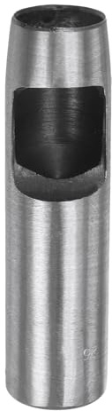 QUARKZMAN Perforadora Hueca Redonda para Cuero Acero al Carbono 25 mm | Herramienta de Perforación Redonda para Cinturones, Perforadora Individual para Cortar Cuero y Material Blando