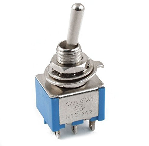 dissot AC 3A/250V 6A/125V 6 DPDT On/On 2 posiciones Mini Interruptor de palanca Azul