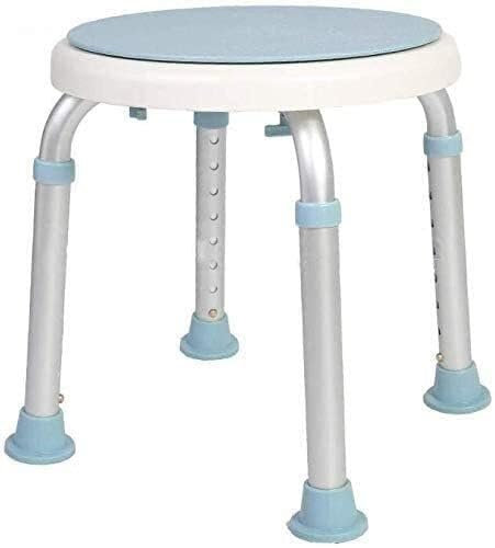 Sgabello girevole per vasca da bagno e doccia, regolabile in altezza, con sedile girevole, per anziani disabili, max 150 kg