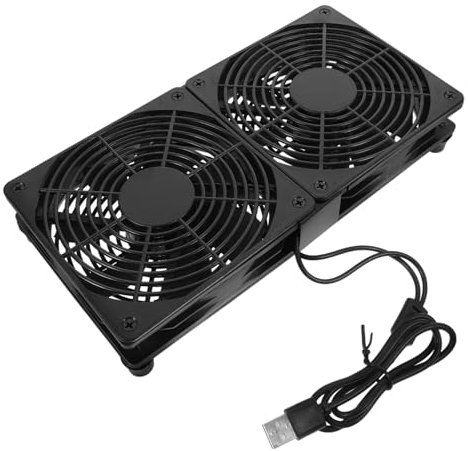 Milisten Dual Fan Radiator for Computer USB Cooling Fan Small for Gaming Setup and Office Use Efficient Heat Dissipation
