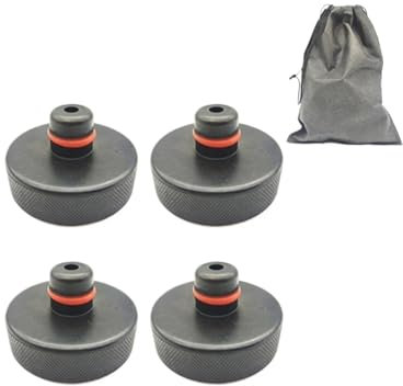 ZRHYRG rangierwagenheber 4 Stück Gummi-Wagenheber-Pad-Adapter-Werkzeuggehäuse mit Aufbewahrungskoffer für Zubehör Wagenheber(4 PCS)