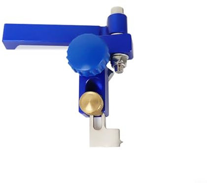 WIIYENA High Precision Aluminum Alloy Miter Gauge with Push Handle for Table Saw Band Saw Router Milling Machine Disc Sander 75° Angle Adjustable Beveling Ruler(B)