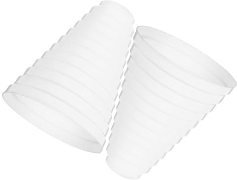 DOITOOL 2pcs Range Hood Ducting Connector Pipe Duct Increaser Duct Reducer for Air Ventilation Systems Fittings Kitchen Use
