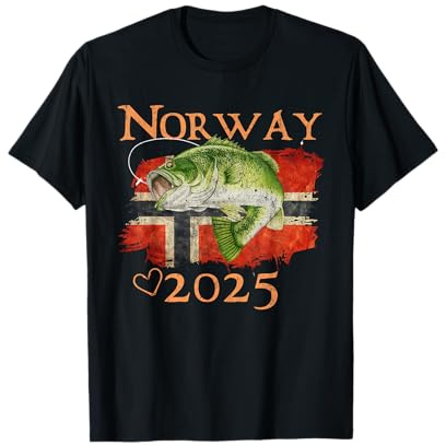 Norway Lofoten Fishing Skandinavien Norwegen 2025 T-Shirt