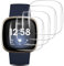 Rcokas [4 Stück für Schutzfolie Fitbit Versa 4 Displayschutz Schutz Fitbit Versa 3/4/Sense Folie, [HD][Soft TPU][Anti-Kratzen][Frei von Kratzern]