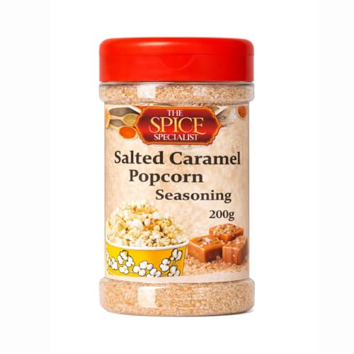 Salted Caramel Popcorn Seasoning 200g – Sweet Gourmet Flavouring – Perfect for Popcorn, Coffee, Desserts & Baking – by The Spice Specialist