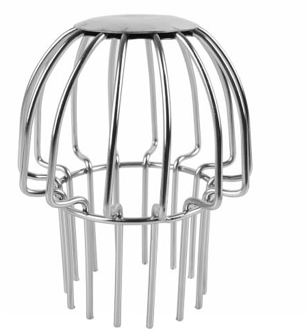 Stainless Steel Gutter Guard, Downpipe Filters Pipe Protector Cover, Mesh Leaf Strainer Blocking Mud Debris (75mm)