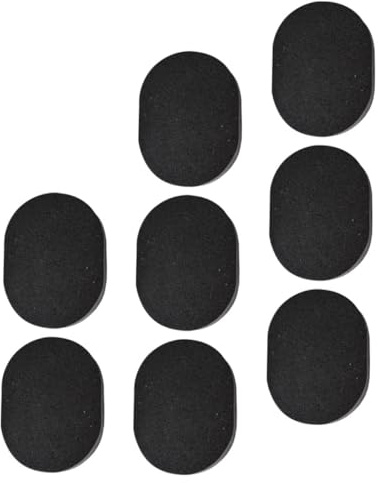 OSOLADY Esponjas Faciales Limpieza Maquillaje 8 Unidades Tamaño Mediano Esponjas Desmaquillantes Reutilizables Para Cuidado Diario Del Rostro Color Negro Bambú Carbón