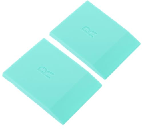 Rubber Screen Printing Squeegee 2pcs Light Green 2x1.6in | Screen Printing Squeegee, Rounded Corners, Hand Printing and Graphic Use, Not Easy to Crack