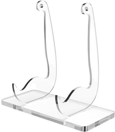 Supporto per libri - Espositore per libri in acrilico trasparente - Organizer per librerie e, per camera da letto, cucina, biblioteca