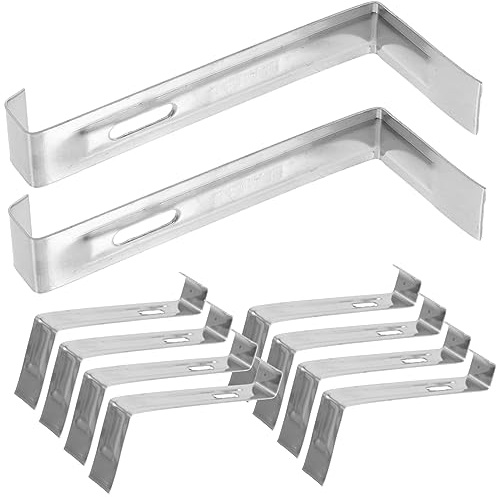 BAZEITFLOW 20pcs Stainless Steel Roof Tile Fastener Clips Heavy Duty Roof Hook Sheathing Clips for Storm Protection and Snow Load Resistance