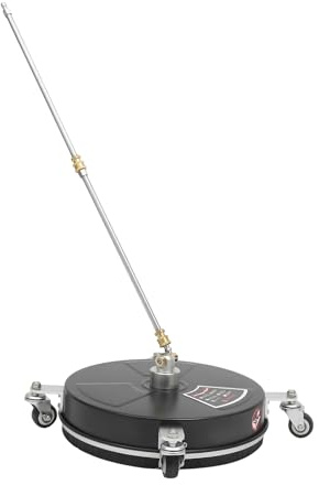 15 Zoll Flächenreiniger für Hochdruckreiniger – Edelstahl-Oberflächenreiniger mit 4 Rädern, 2000-4000 PSI, 34 Zoll Verlängerungsrohr – Terrassenreiniger & Pflasterreinigungsgerät für Stein, Balkon
