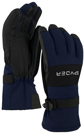 Spyder Mens Insulated Winter Ski Gloves, True Navy, M