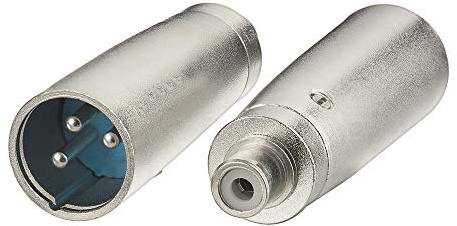 Superbat RCA to XLR Adapter, RCA Female to XLR Male Converter Audio Stereo Connector Adapter for Microphone, Speaker, Mixing Console, Sound Card 2Pcs