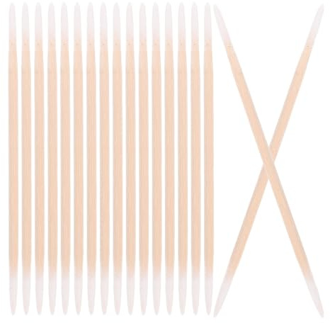 PAMINGONO Doppelseitige Wattestäbchen für Präzise Make Up Reinigung 2 Stück mit Spitzen Baumwollspitzen und Feine Detailarbeit an Augenbrauen