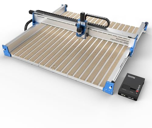Genmitsu PROVerXL 4x4 CNC Router Machine, 4'x4' Large CNC Kit, Support Dual Z-Axis, Closed-loop Stepper Motor, Ball Screw Drive System, for Wood Metal Carving, Work Area 51.18'' x 51.18'' x 4.72''