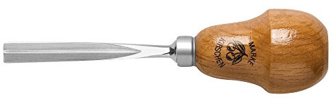 Kirschen 5639008 Ciseaux de Sculpteurs avec Manche Poire Coupe 39 droite 8mm, Brun/Argent