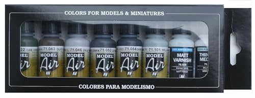 Vallejo VJ71166 Färgset, Flerfärgad, 17 ml x 8 stycken