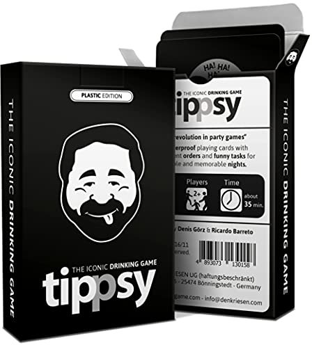 DENKRIESEN tippsy - THE ICONIC DRINKING GAME - Waterproof Party Game - Ring of Fire - Kings Cup - A Fun Game for Students - Predrinking Card Game
