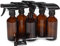 Vivaplex, 6 Grands flacons pulvérisateurs vides en Verre ambré de 473 ML avec pulvérisateurs Noirs