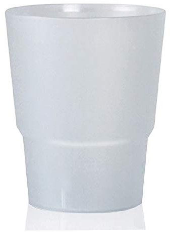 TELEVASO - Vasos de plastico duro vaso desechable, reutilizable pack 100 unidades 1 Litro Extra Fuerte - Polipropileno (PP) irrompible traslúcido Satinado - Vaso ecológico Libre de BPA
