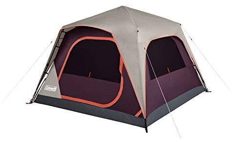 Coleman Skylodge Instant Setup Camping Tent, 4/6/8/10/12 Person, Weatherproof Family Tent with Pre-Attached Poles, Screen Room, and Divider, Sets Up in 60 Seconds