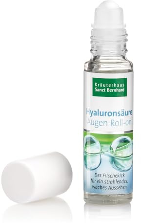 Sanct Bernhard Hyaluronsäure-Augen-Roll-on, mit hautglättender Hyaluronsäure & feuchtigkeitsspendender Aloe Vera, 10ml