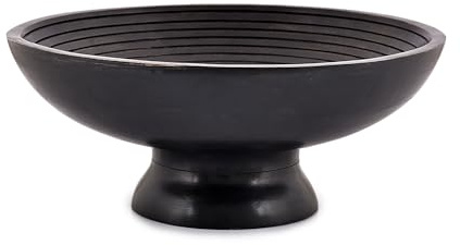 NIRMAN FRUIT BOWL Mango Wood for Fruits or Salads,Serving Dish Looks Absolute Beautiful With Your Kitchen (12 x 12 x 5)