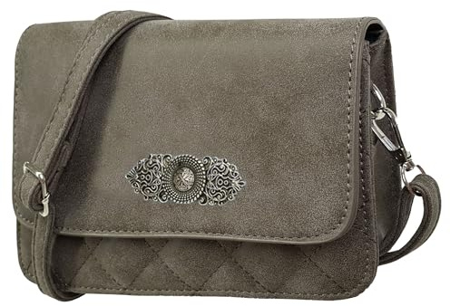 Moschen Bayern Trachtentasche Dirndltasche Damentasche Handtasche Umhängetasche Ledertasche - Stein Braun