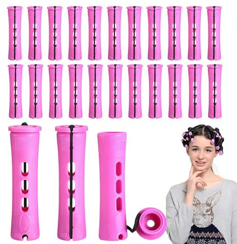 IKOPFLN 20 Pezzi Aste Permanente Lunghe Aste Perm Capelli Plastica Aste Onda Fredda Rullo Bigodini Arricciatura Capelli Strumenti Styling Capelli Parrucchiere 19 * 83 cm