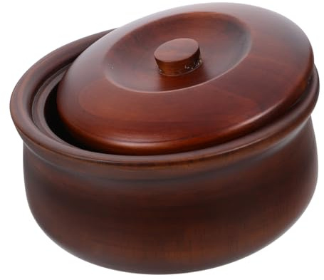 BESTYASH Holzsalatschüssel Mit Deckel Servierschale Aus Holz Für Salat Und Obst Und Langlebig Für Familien Und Gastronomie